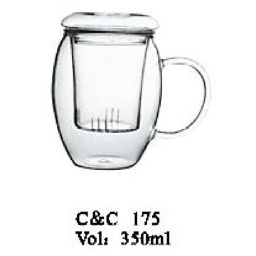 Hot Selling Clear Pyrex Glass Flower Teapot with Infuser Made in China Wholesale